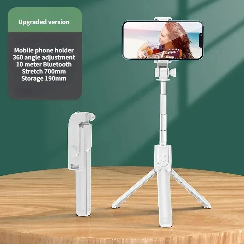 Selfie Stick z pilotem, światłem i statywem 5w1
