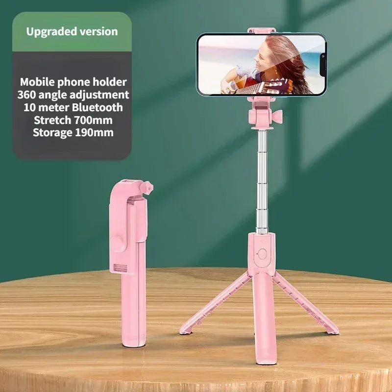 Selfie Stick z pilotem, światłem i statywem 5w1