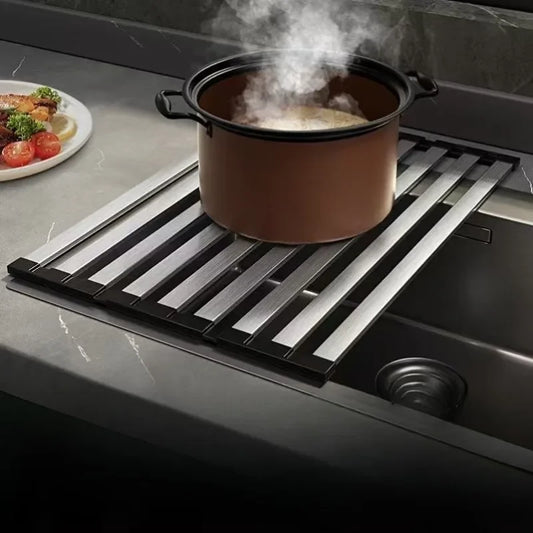 Składany stalowy ociekacz na naczynia