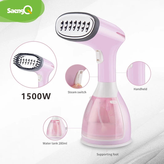 saengQ – Ręczny parowiec do ubrań o mocy 1500W
