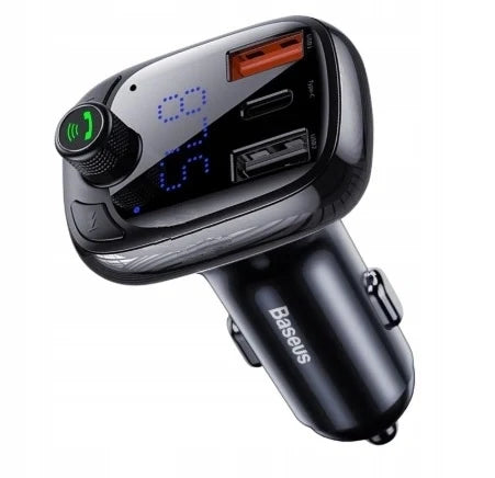 BASEUS – Transmiter FM + Ładowarka BT 5.0 z QC 3.0