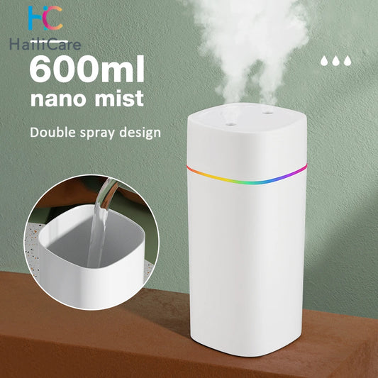 Nawilżacz Powietrza 600 ml z podświetleniem