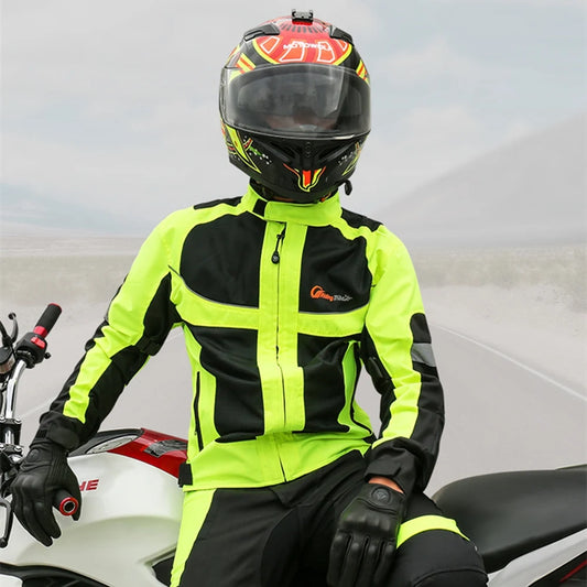 Letnia Kurtka Motocyklowa JK-21 – Wysoka Widoczność + Ochrona!