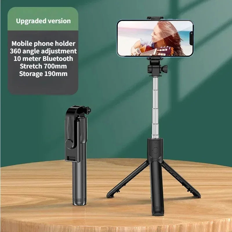 Selfie Stick z pilotem, światłem i statywem 5w1
